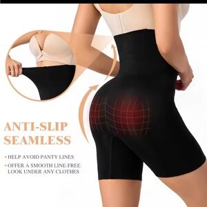 Black Shapewear with Tummy Control and Seamless Design